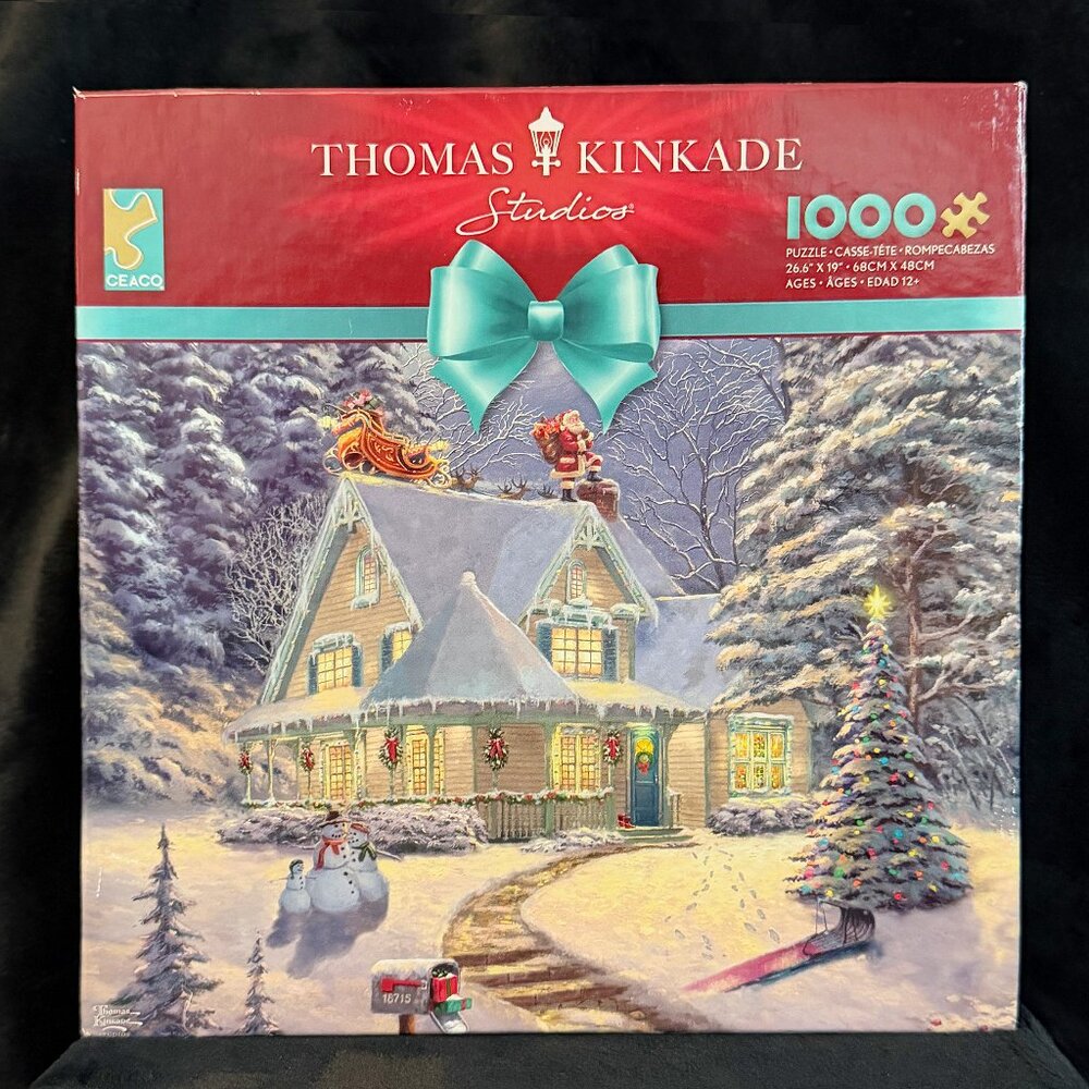 Thomas Kinkade Studios Holiday 1000 Piece Jigsaw Puzzle NEW IN BOX